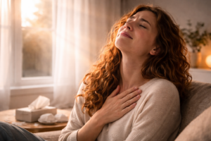 un apaisement après une séance de libération émotionnelle à distance